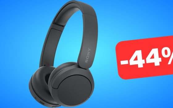 Cuffie Sony con 50 ORE di musica a soli 39 euro su Amazon