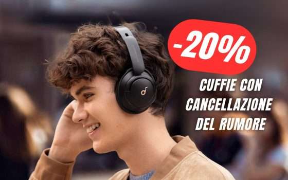 COUPON DEL 20% per queste fantastiche Cuffie Bluetooth con ANC!