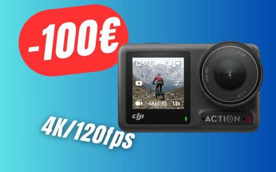 L'Action Camera DJI Osmo Action 4 è in SCONTO di 100€!