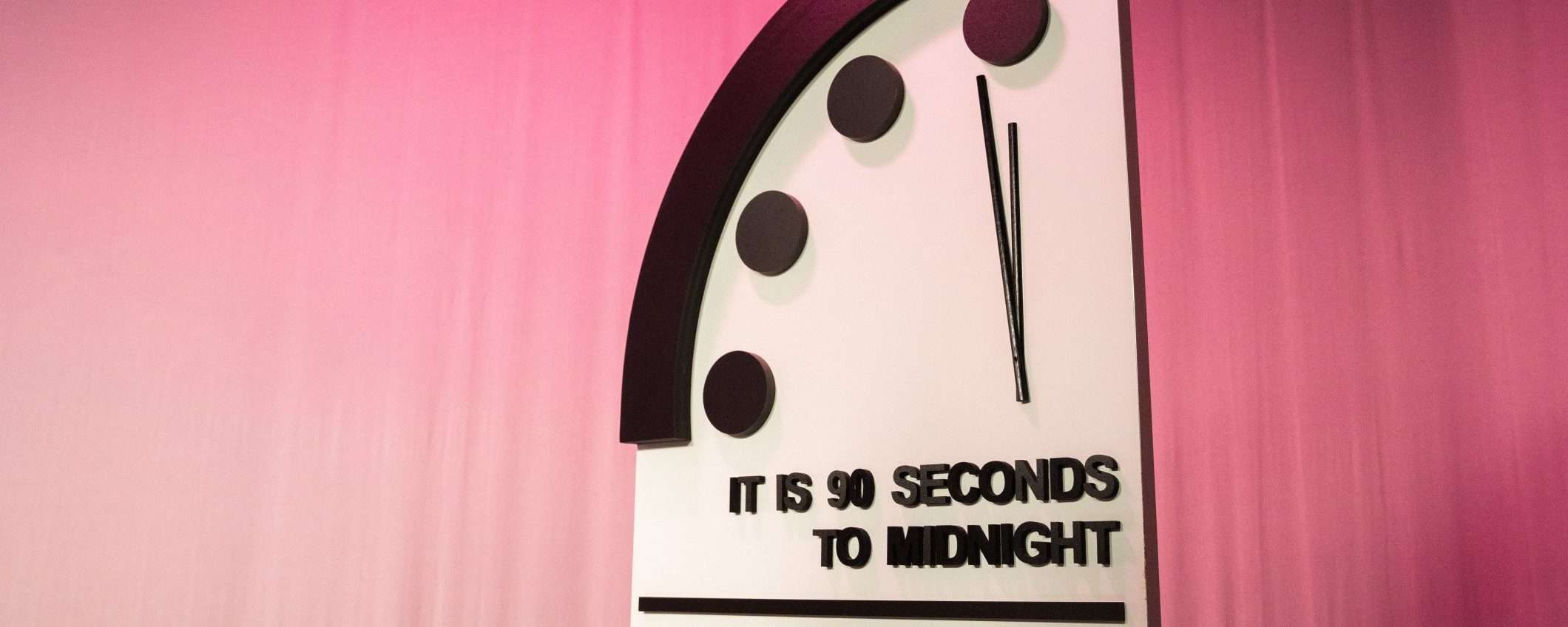 Doomsday Clock: ancora 90 secondi all'apocalisse