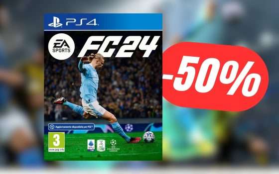 EA SPORTS FC 24 (Fifa 24) per PS4 è scontato del 50%: PREZZO FOLLE