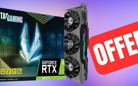 GeForce RTX 3070 Ti: occasione Amazon con una OFFERTA A TEMPO