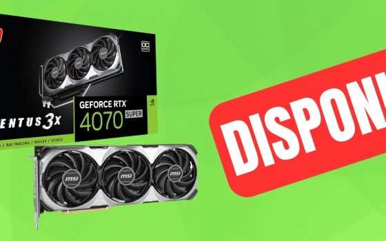 GeForce RTX 4070 Super DISPONIBILE su Amazon: consegna immediata