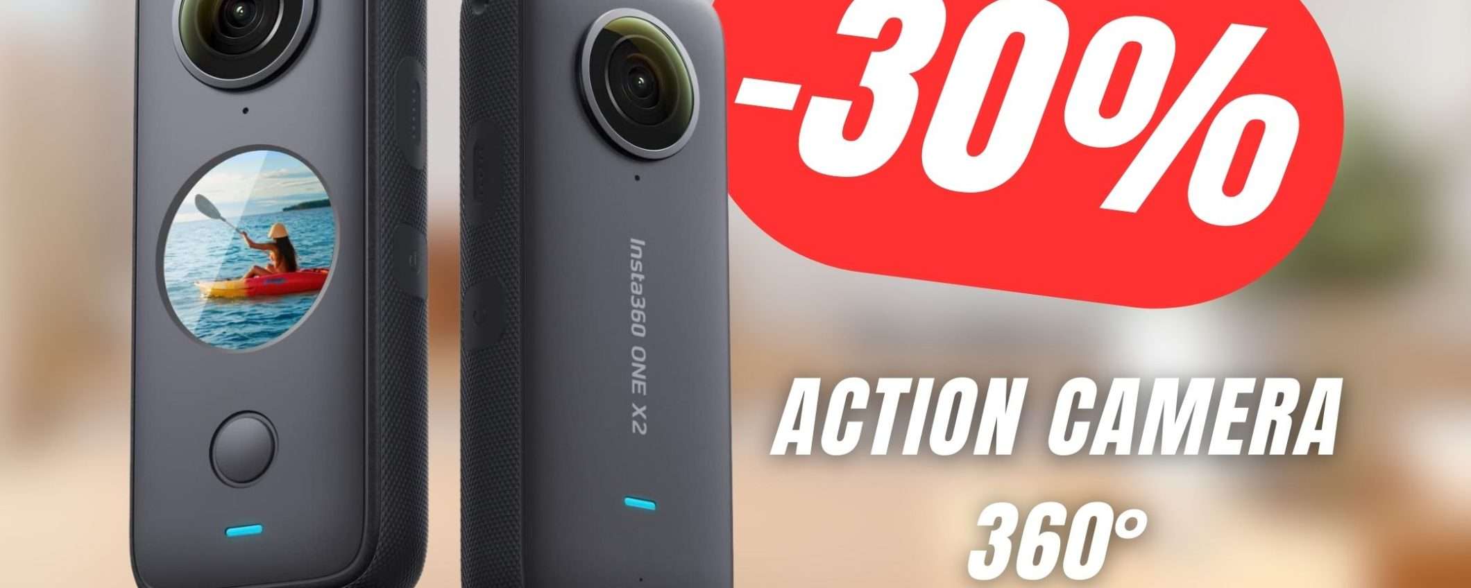 L'Action Camera che registra a 360° è in SCONTO del 30%!