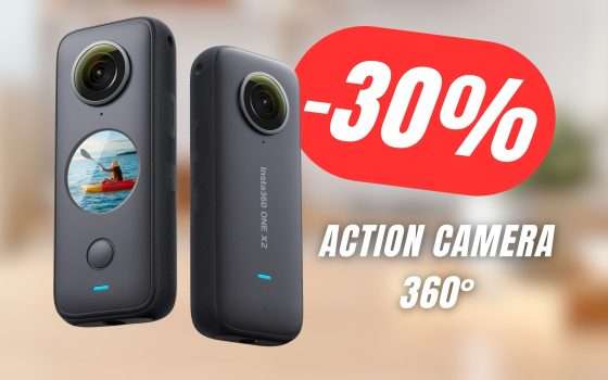 L'Action Camera che registra a 360° è in SCONTO del 30%!