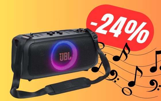 La potentissima Cassa Bluetooth di JBL è scontata del 24%!