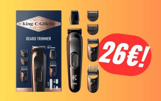 Il Regolabarba King C. Gillette COSTA POCHISSIMO con questo sconto!