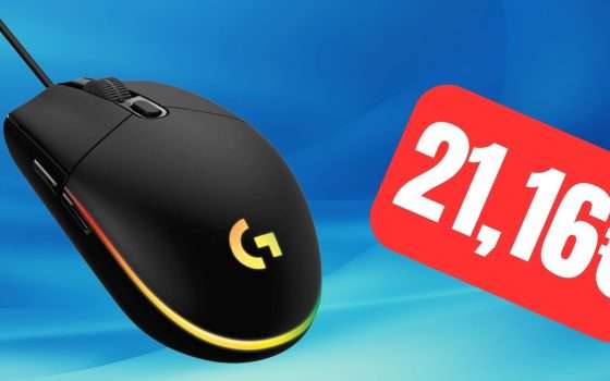 Logitech G203: mouse da gaming a 8000 DPI in SUPER OFFERTA Amazon