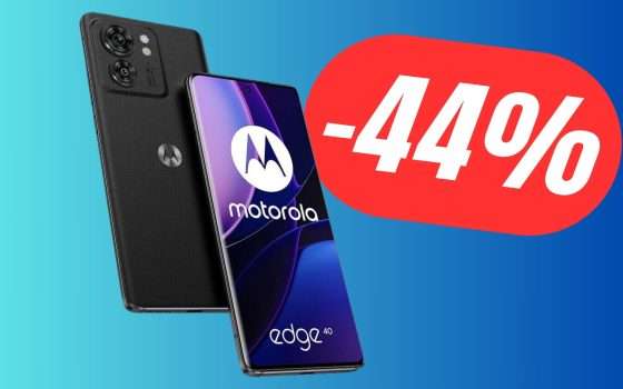 Motorola Moto Edge 40 protagonista di uno SCONTO FOLLE (-220€)