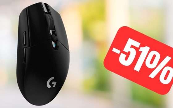 Mouse da gaming Logitech: velocissimo e wireless, in SUPER SCONTO Amazon (-51%)