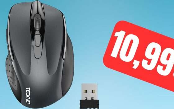 Mouse wireless ergonomico a PREZZO WOW su Amazon