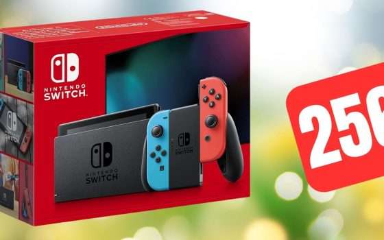 Nintendo Switch torna in offerta su Amazon: quasi al MINIMO STORICO