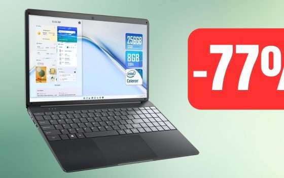 Sconto MAXI di Amazon su questo notebook con SSD e 8GB di RAM