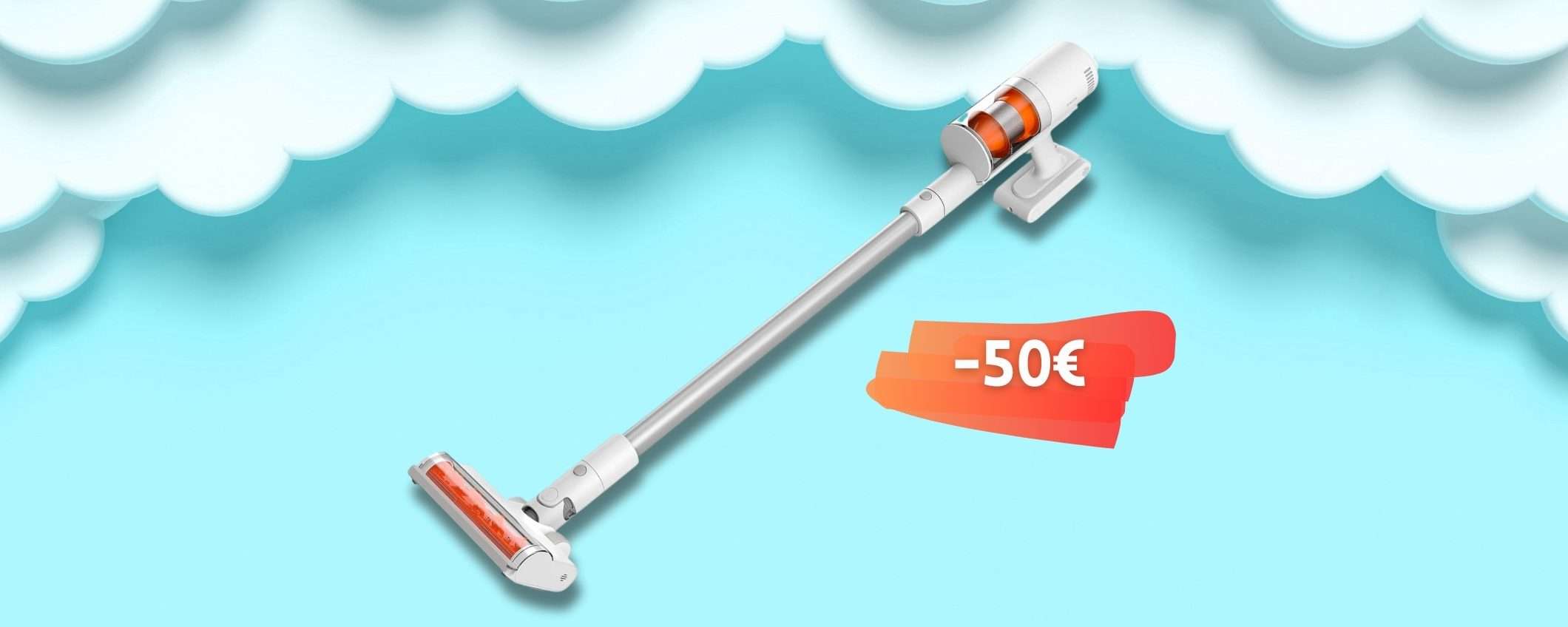 Xiaomi vacuum cleaner g11 scopa elettrica senza fili aspirazione 185aw  batteria fino a 60 min bianco