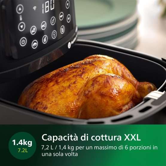 Philips Airfryer XXL è un COLOSSO in cucina: connessa al WiFi e 16-in-1