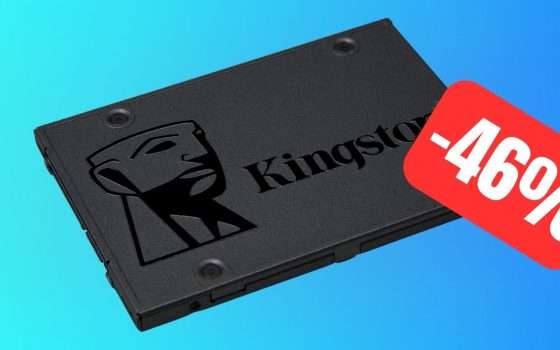 SSD interno Kingston 480GB: prezzo STRACCIATO su Amazon (-46%)