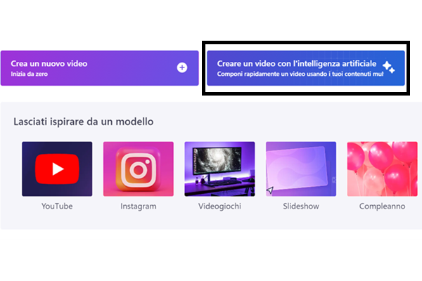 Come realizzare un video generato dall'intelligenza artificiale con Clipchamp