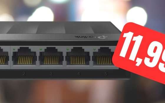 Switch Ethernet 5 porte TP-Link a prezzo STRACCIATO su Amazon