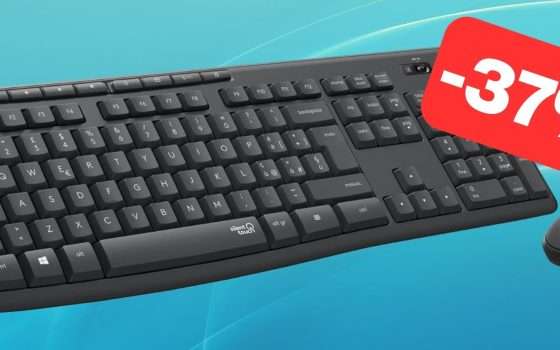 Tastiera e mouse silenziosi: il kit Logitech in offerta su Amazon (-37%)