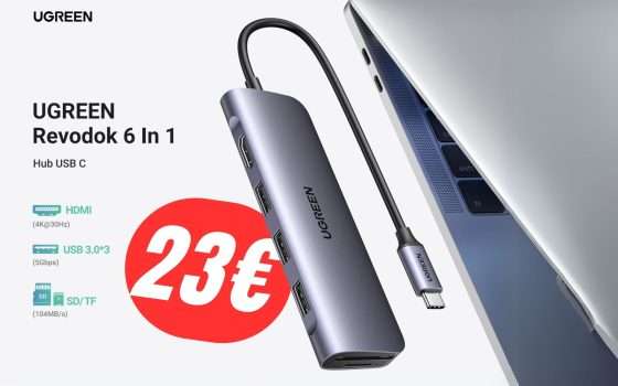 Con questo Hub USB potrai collegare tutti i dispositivi al tuo Portatile o Smartphone!