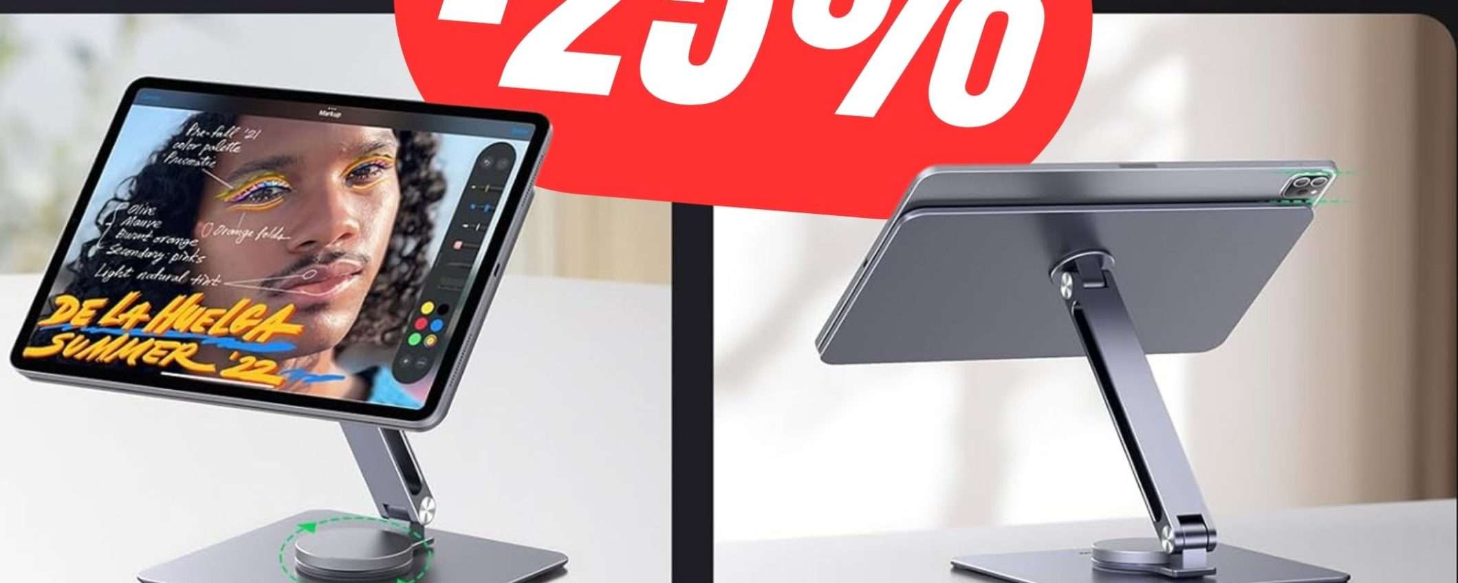 SCONTO DEL 25% per il Supporto Magnetico per iPad Pro!