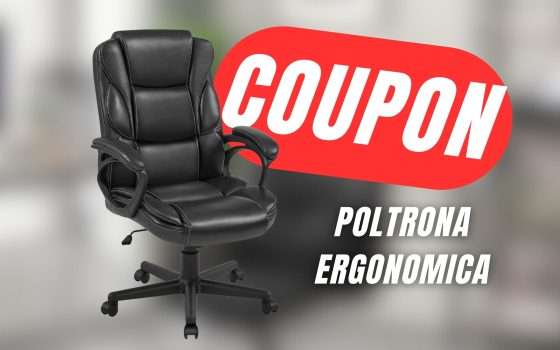 Addio mal di schiena con la Poltrona Ergonomica a 22€ in meno col COUPON