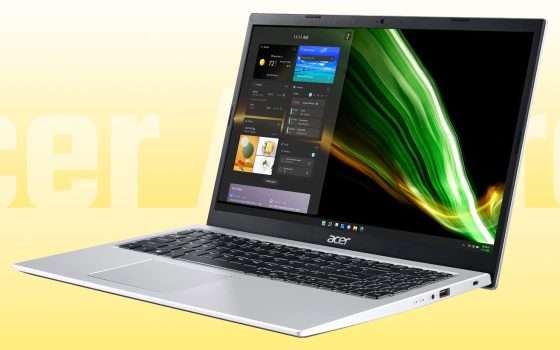 Notebook Acer a 279€ con CPU Intel e Windows 11