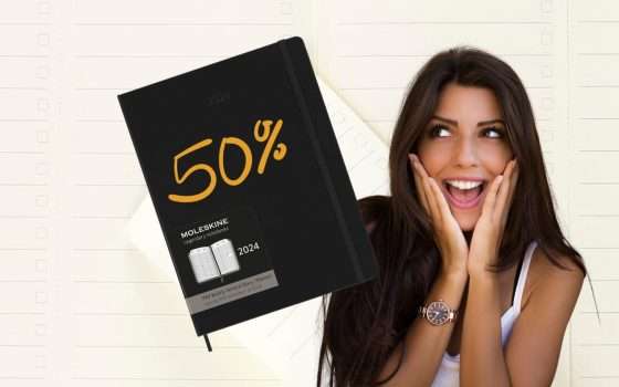 Agenda Settimanale Moleskine al 50% di SCONTO su Amazon