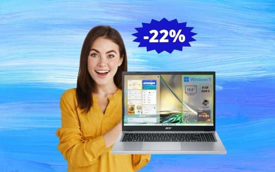 Acer Aspire 3: MEGA risparmio del 22% su Amazon