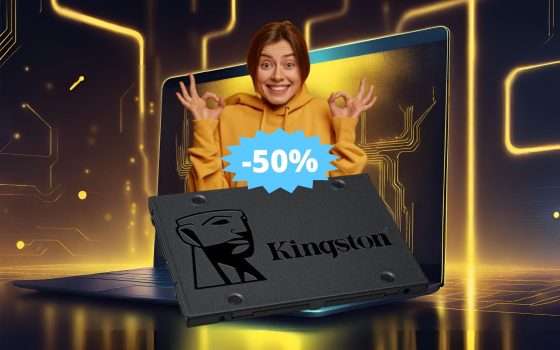 SSD Kingston A400: CROLLO del prezzo su Amazon (-50%)