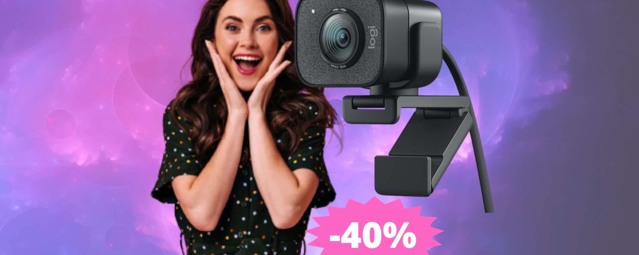 Logitech StreamCam: offerta ESCLUSIVA su Amazon (-40%)