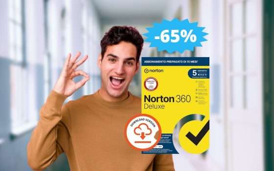 Norton 360 Deluxe 2024: sconto FOLLE del 65% su Amazon