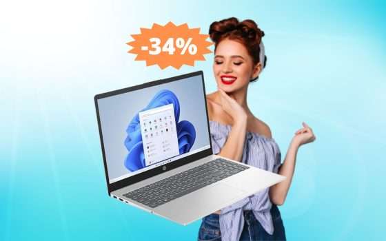 Laptop HP 15s: sconto ESCLUSIVO del 34% su Amazon