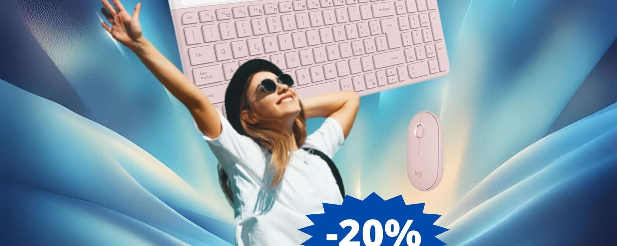 Logitech MK470 Slim: MEGA sconto del 20% su Amazon