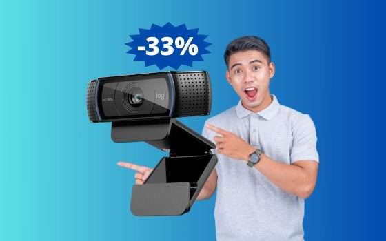 Webcam Logitech C920: ILLUMINA le tue videochiamate (-33%)