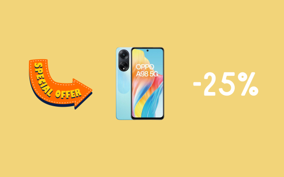 OPPO A98 5G con 256 GB in SUPER sconto del 25% su eBay