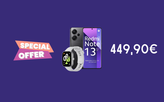 Redmi Note 13 Pro+ 5G e Redmi Watch 4 ad un SUPER prezzo