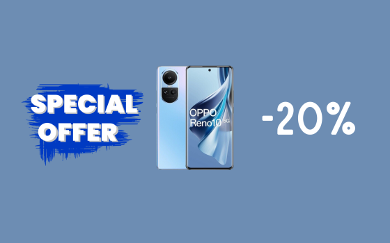 OPPO Reno10 5G con ben 256 GB in SUPER sconto su eBay