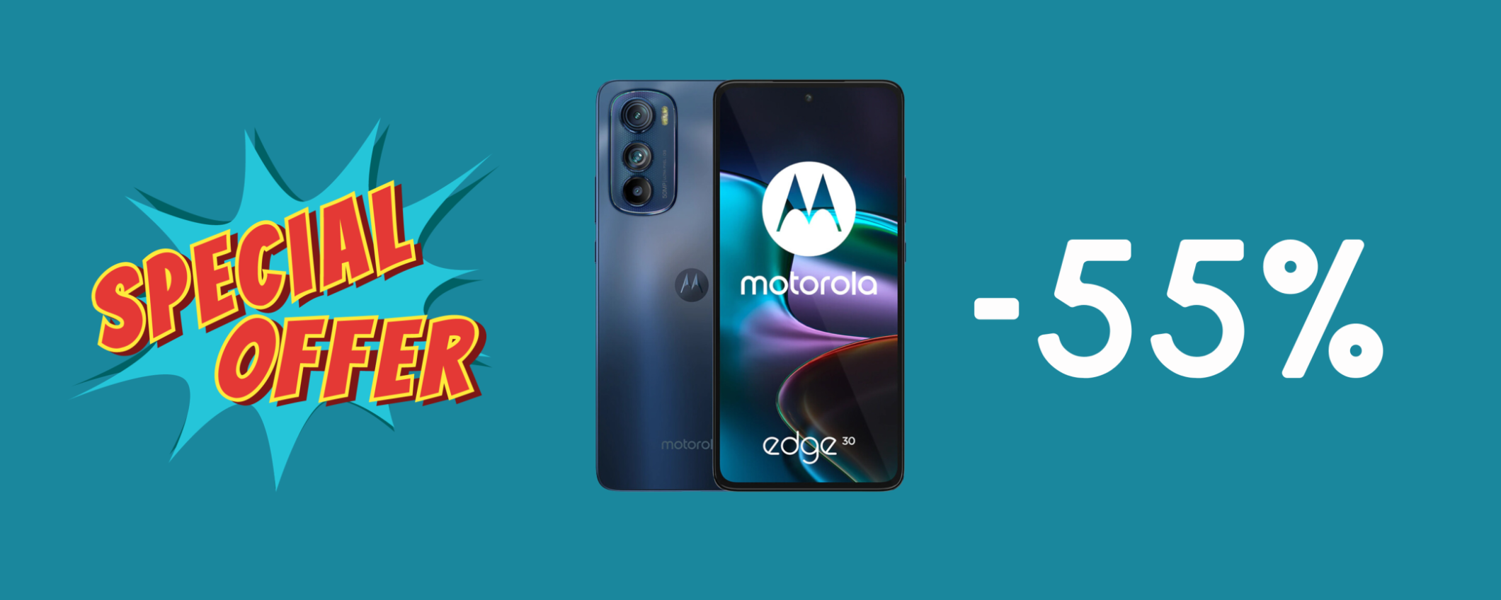 Motorola Moto Edge 30 5G in SUPER sconto del 55% su eBay