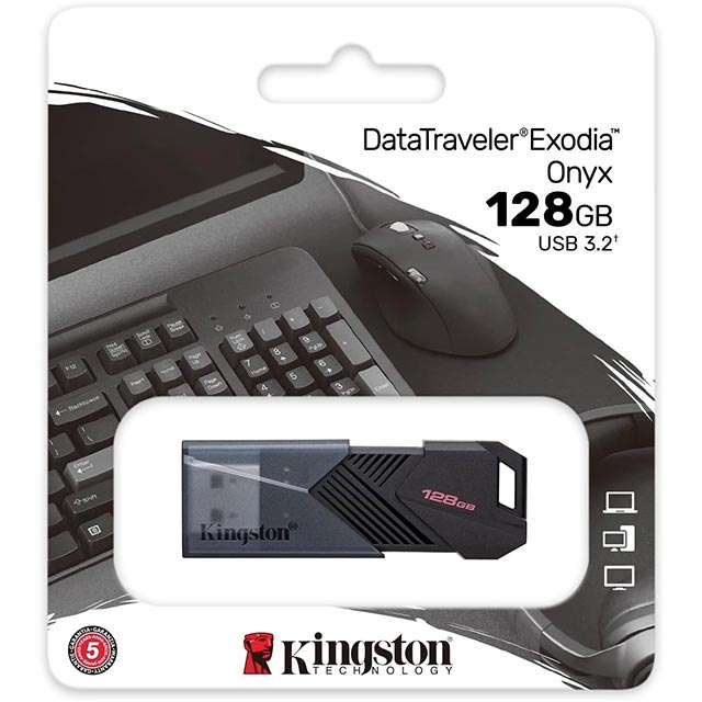 La pendrive Kingston DataTraveler Exodia Onyx da 128 GB