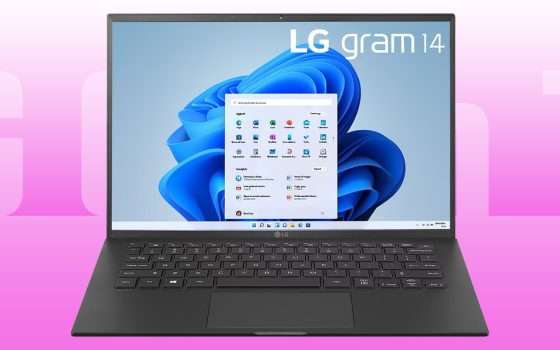 LG Gram 14: laptop da 999 grammi con 450€ di sconto