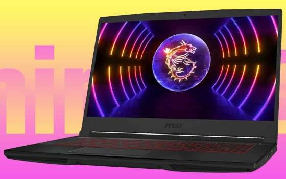 Notebook gaming MSI con NVIDIA RTX in sconto di 200€