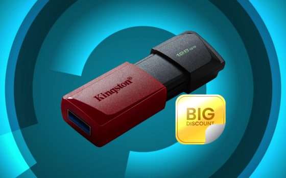 La Pen Drive Kingston 128GB oggi COSTA NIENTE su Amazon