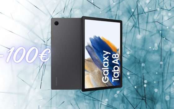 Samsung Galaxy Tab A8: 100€ di SCONTO immediato su Amazon