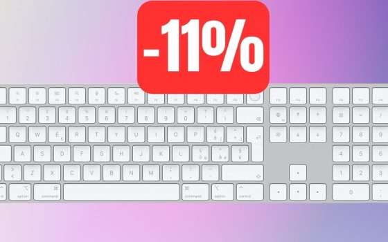 Apple Magic Keyboard con touch ID e tastierino numerico in OFFERTA