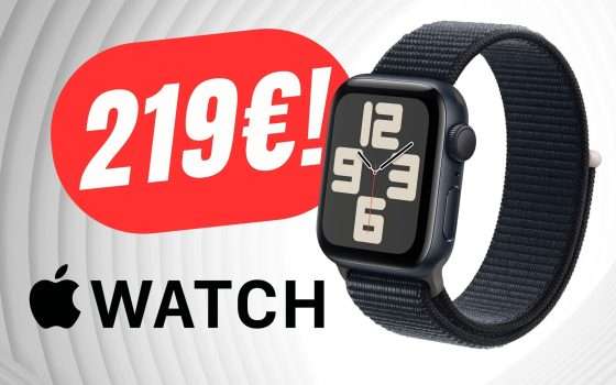 SCONTO FOLLE del -24% per Apple Watch SE (2023)!