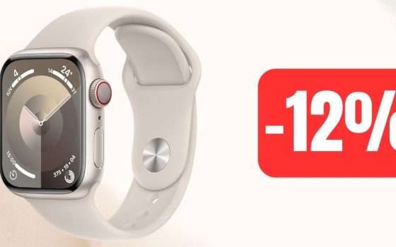 Apple Watch Series 9 GPS + Cellular: sconto al MINIMO STORICO su Amazon