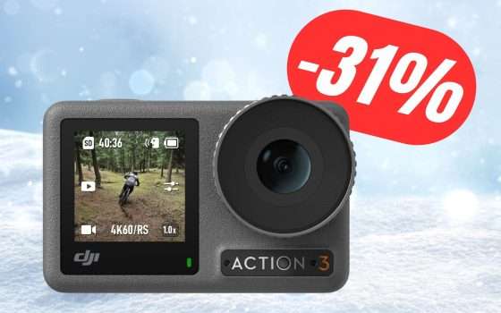 La sorprendente Action Cam 4K di DJI CROLLA del 31%!