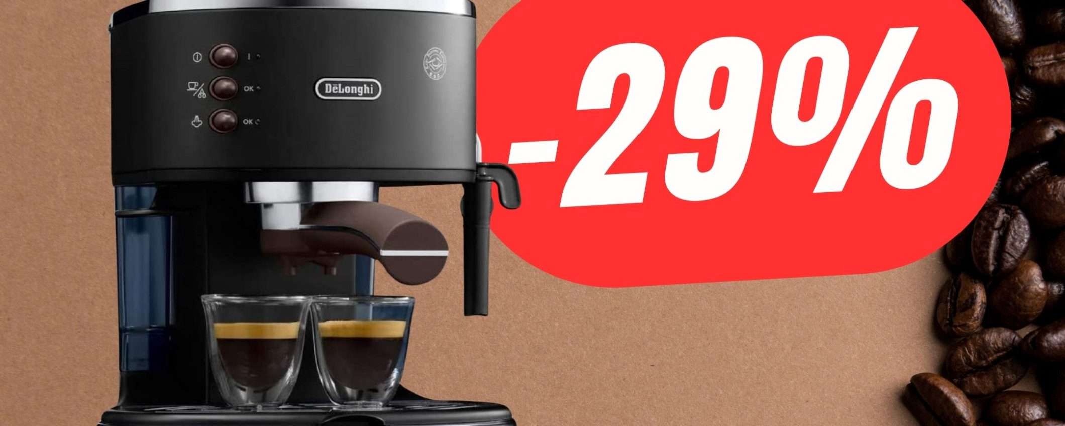 Offerta macchina del caffè, promozione caffetteria, sconti in