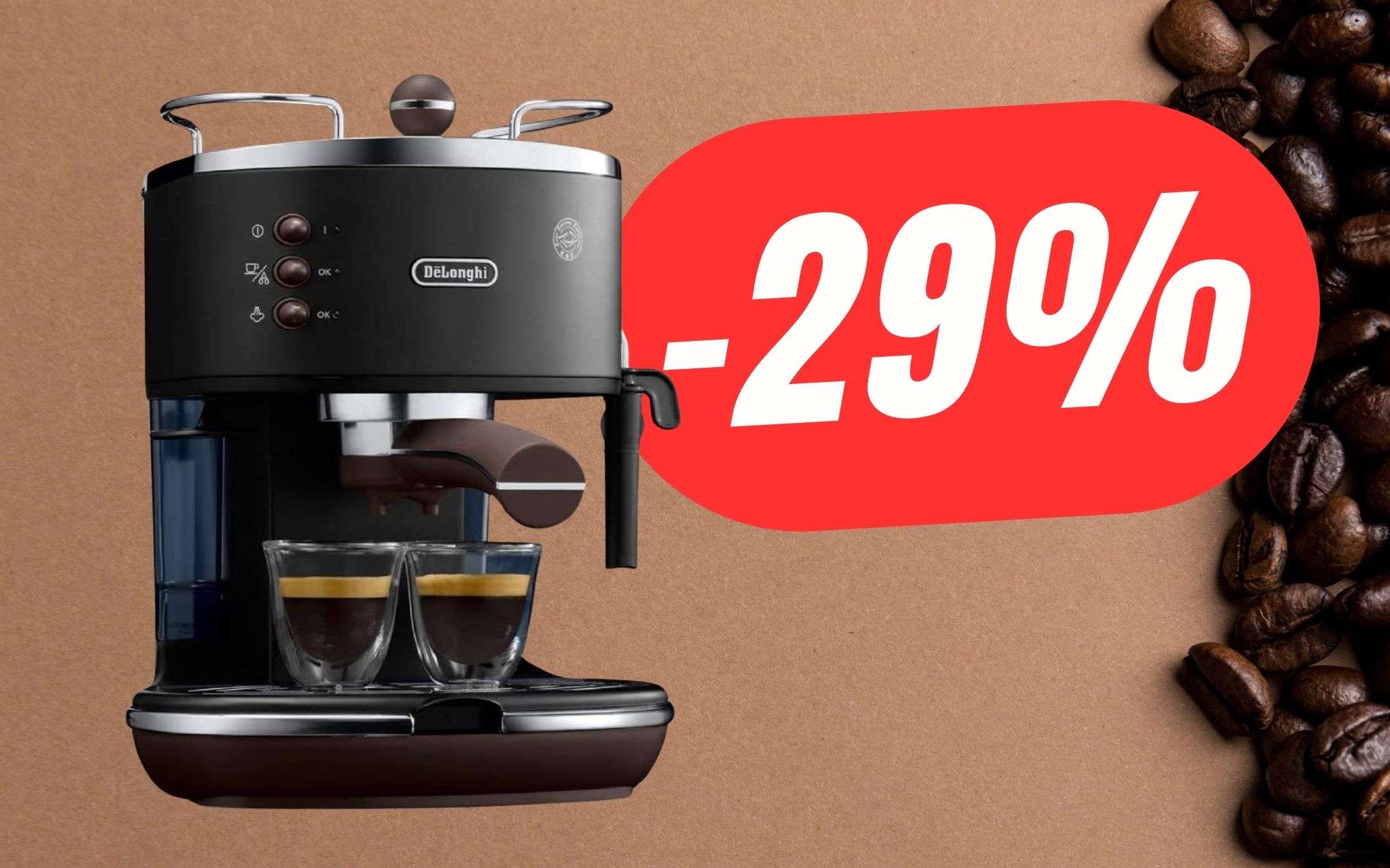 De Longhi Icona ECO311.BK Black Macchina caffè espresso per caffè